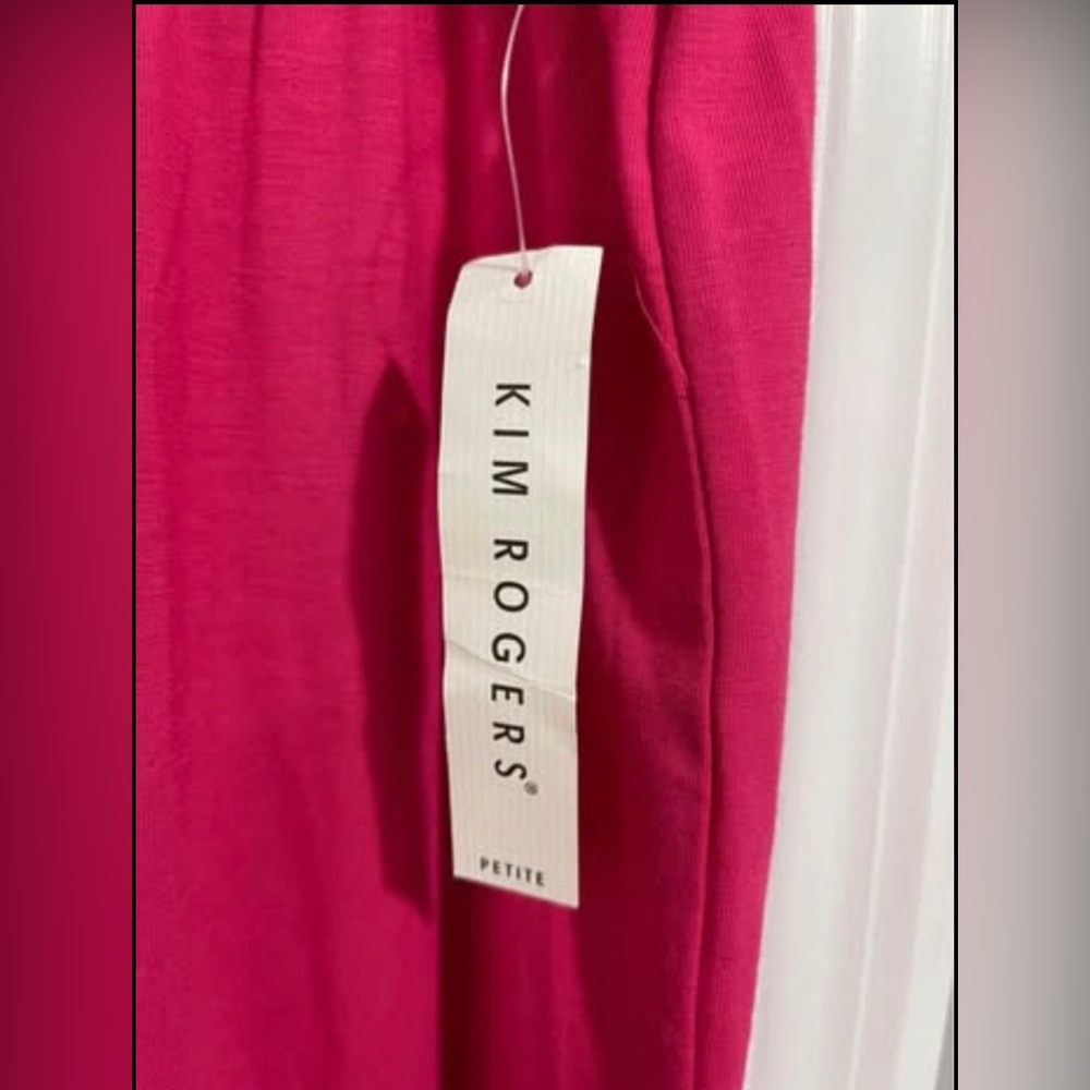 Kim Rogers Petite Capri Pants Hot Pink XL Womens - Picture 2 of 2